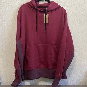 Rag & Bone City Hoodie XL Burgundy New